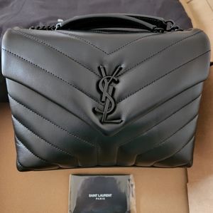 YSL Saint Laurent small loulou black hardware